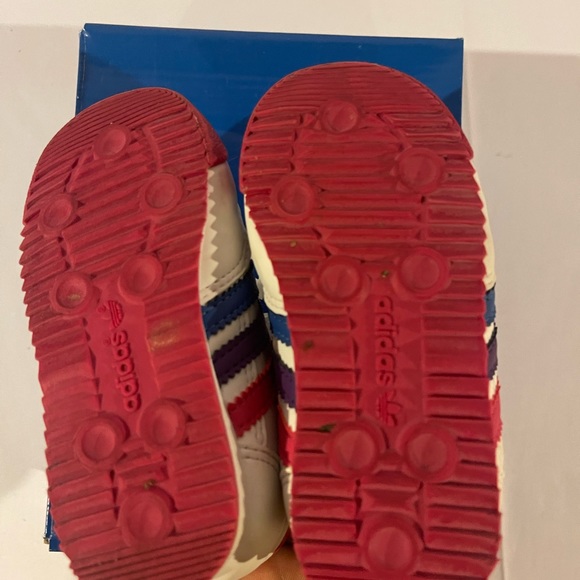 Adidas Dragon CF C Running White/Bright Pink/Power Purple Q20526 Size 5M - Picture 4 of 7